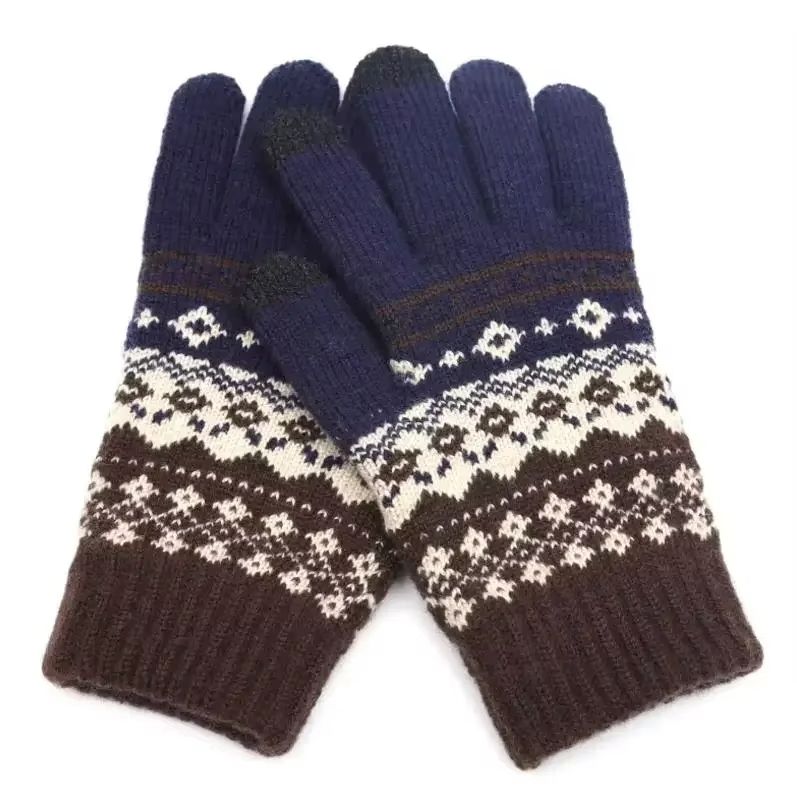 CozyTouch Winter Touch Screen Gloves – Unisex Warm Knit Full-Finger Mittens