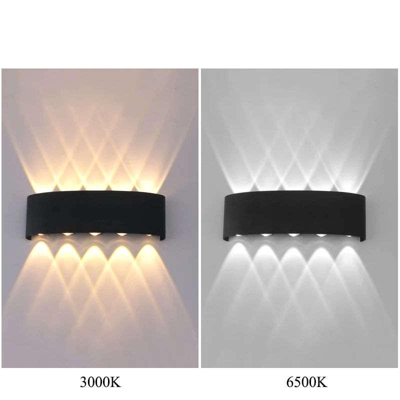 Modern Outdoor Waterproof LED Wall Light – IP65 Up & Down Sconce Lighting for Porch, Garden & Indoor Stairways