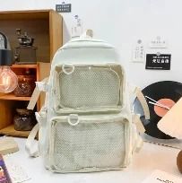Kawaii Transparent Ita Backpack Large Capacity Anime School Bag