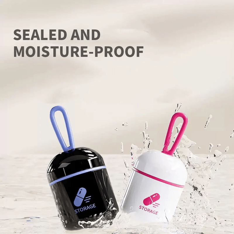Mini Waterproof Pill Box Portable Medication Storage Case