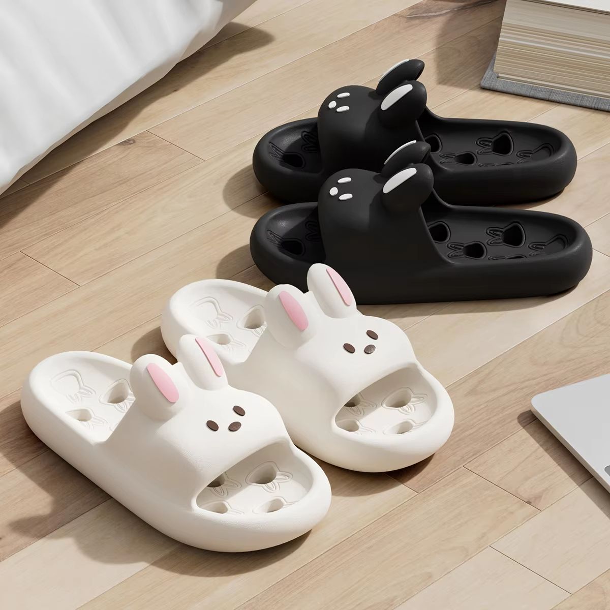 CartoonComfort Quick Dry Cartoon Bathroom Slippers for Women and Men
