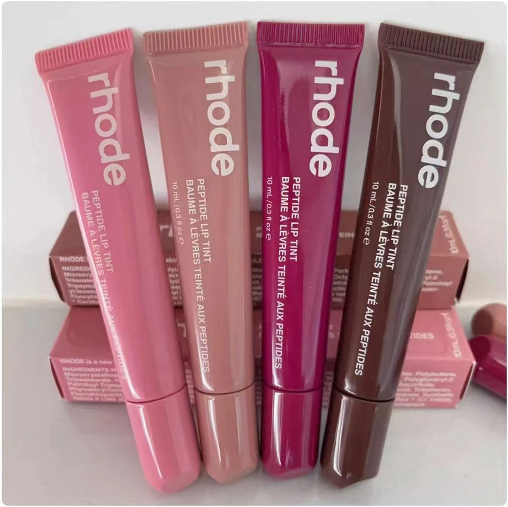 Rhode Makeup Lipstick Phone Case, Moisturizer Lip Gloss Holder, Lasting Nourishing Lines, Salty Tan, Raspberry Toast
