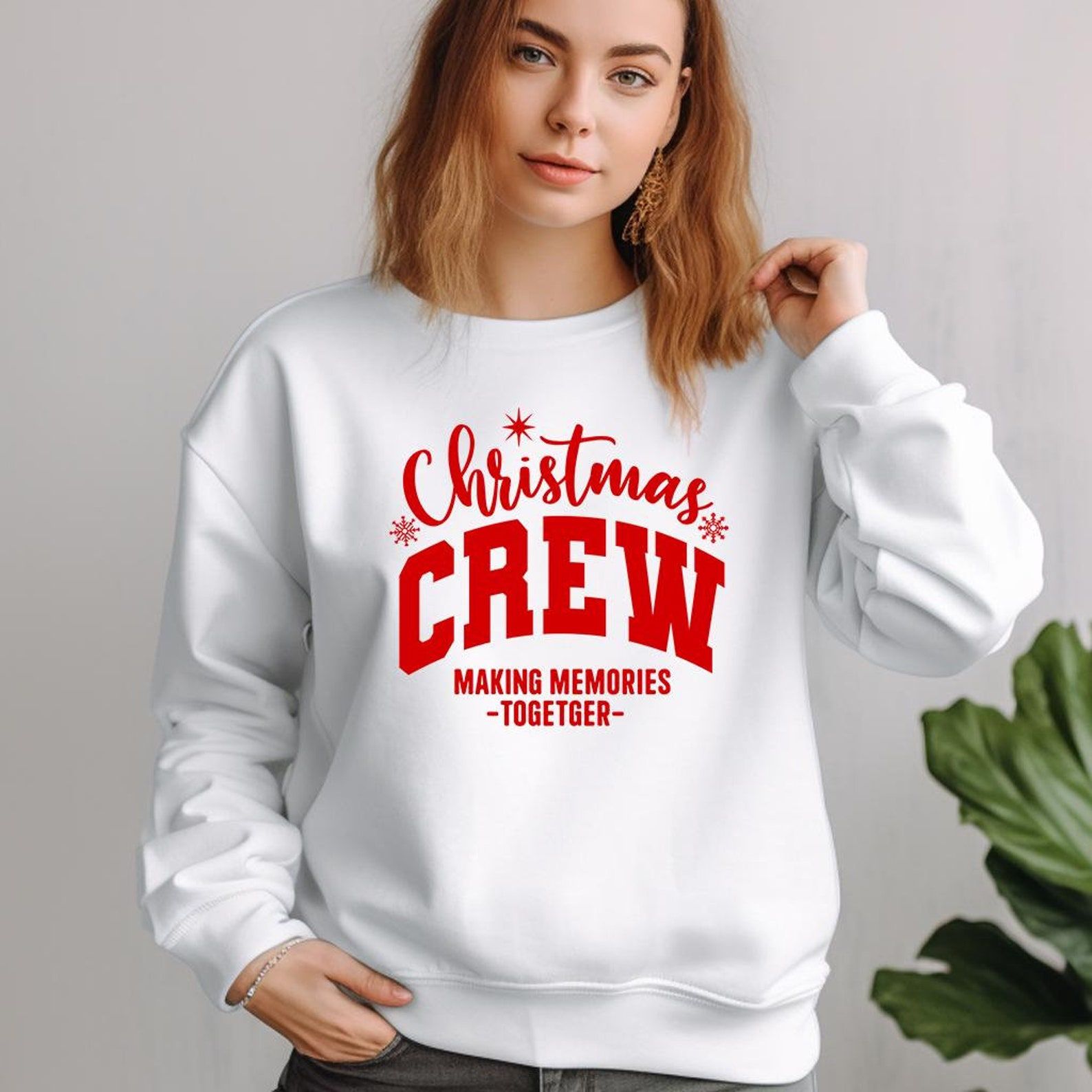 Matching Christmas Crew Sweatshirt | Family Holiday Outfit Christmas Group Shirts Cozy Family Christmas Sweatshirts