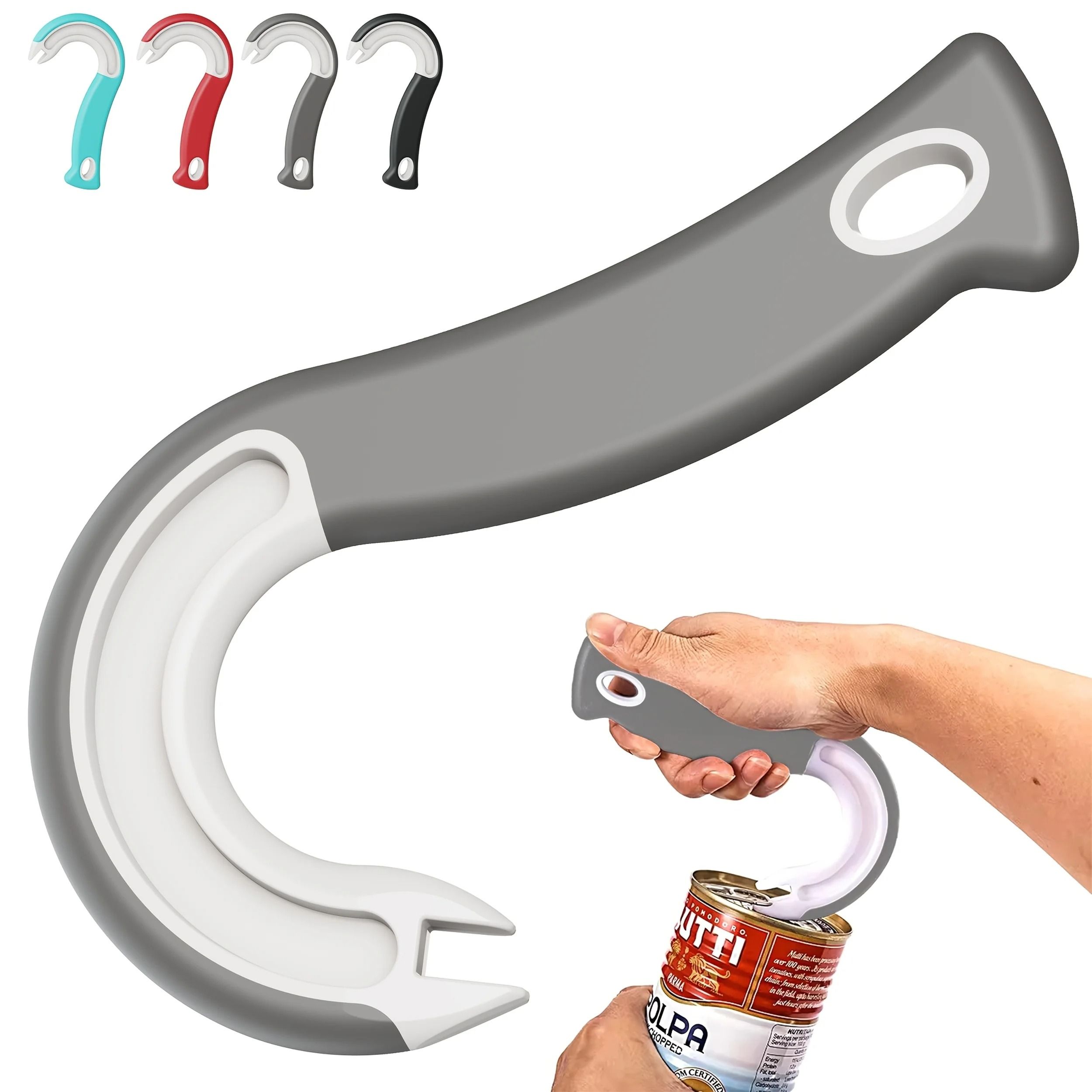 Easy-Grip Hook Can Opener – Precision Pull-Tab & Bottle Opener Tool