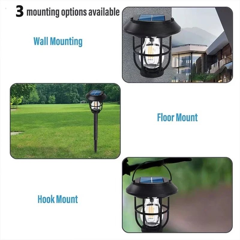 3IN1 Outdoor Solar Camping and Landscape Lamp