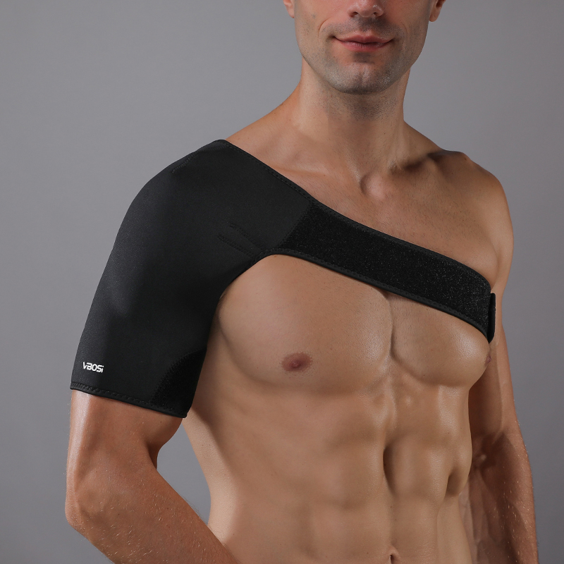 Breathable Elastic Shoulder Support Brace - Adjustable Rotator Cuff Brace for Pain Relief and Support