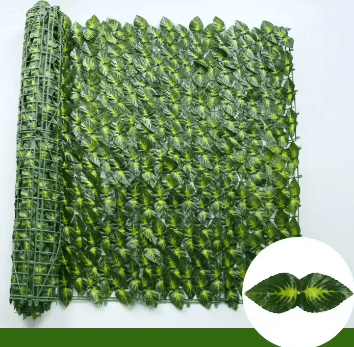 Artificial Ivy Leaf Fence Privacy Screen – Balcony & Garden Green Wall Decor (50 500cm)