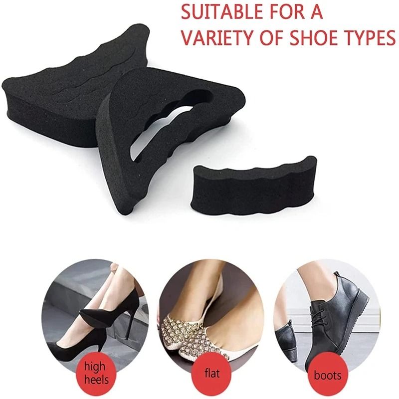 Soft Toe Plug Half Insole Reusable Shoe Filler Adjustable Foot Padding Inserts