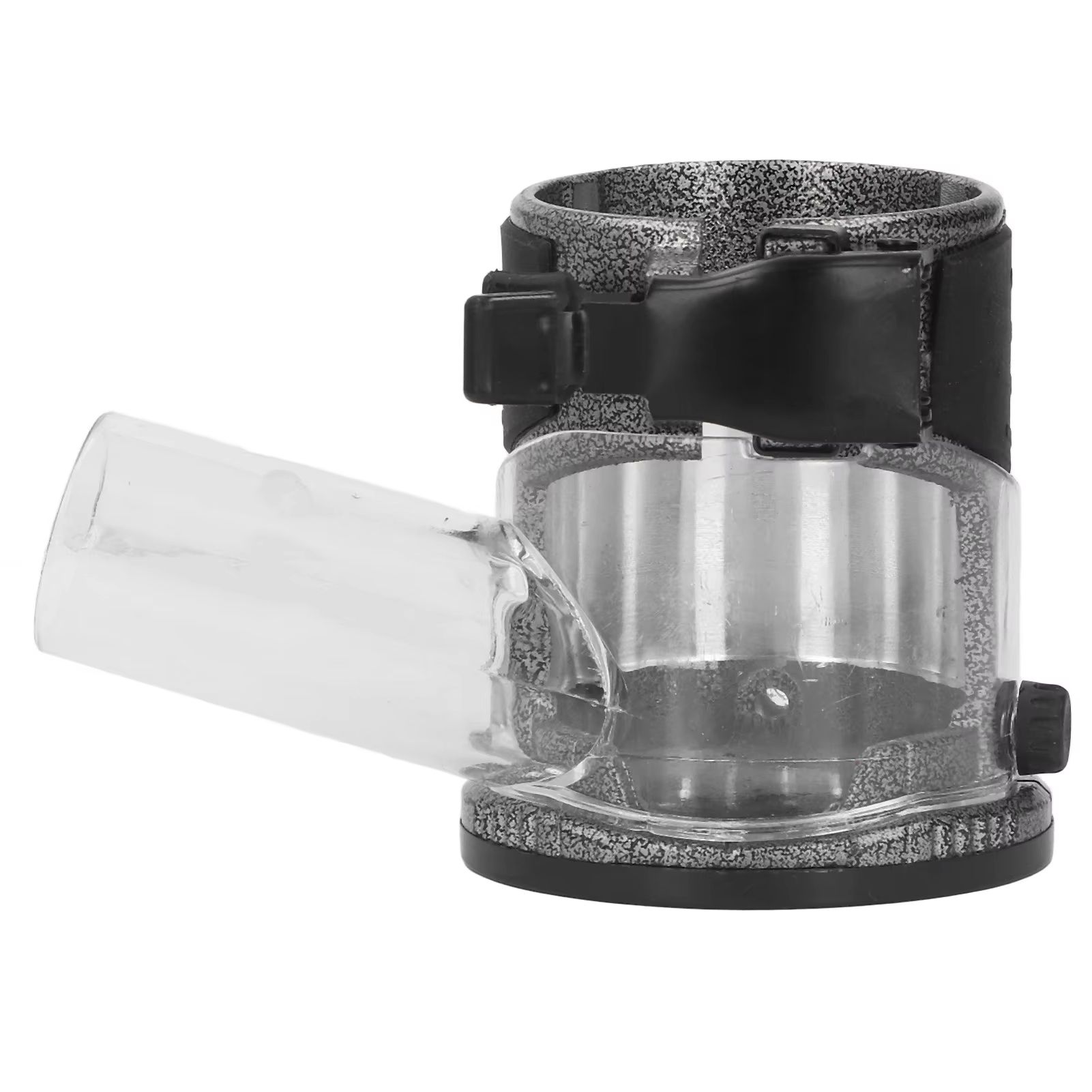 Adjustable Aluminum Alloy Router Base – Plunge Trimming Machine Base with Dust-Collection Cover