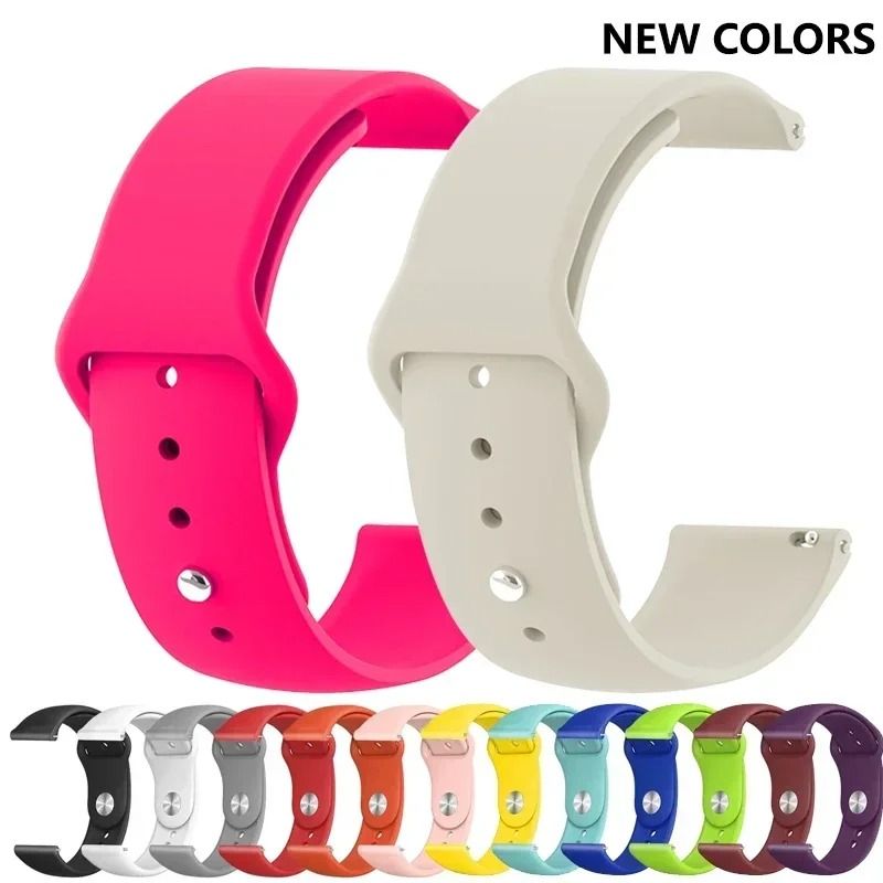 20mm 22mm Silicone Watch Strap for Amazfit GTS GTR Mini Series