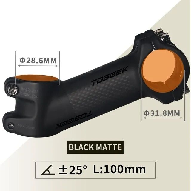 Ultralight Carbon and Aluminum MTB Handlebar Stem 31.8 mm