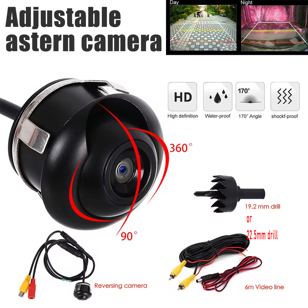 Car Backup Camera Rear HD, Wide Viewing Angle, CCD Camera, Night Vision