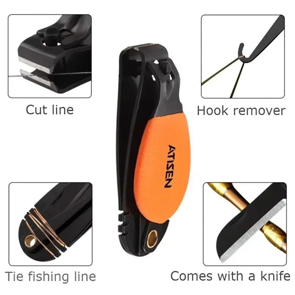 Portable Stainless Steel Fishing Nipper, Multifunctional Mini Fishing Cutting Tool, Line Clippers, Fishing Tackle
