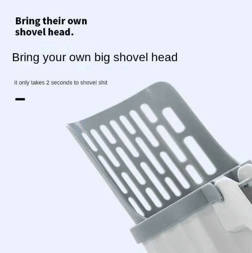 Cat Litter Scoop with Refill Bags – Easy Clean Pet Waste Shovel
