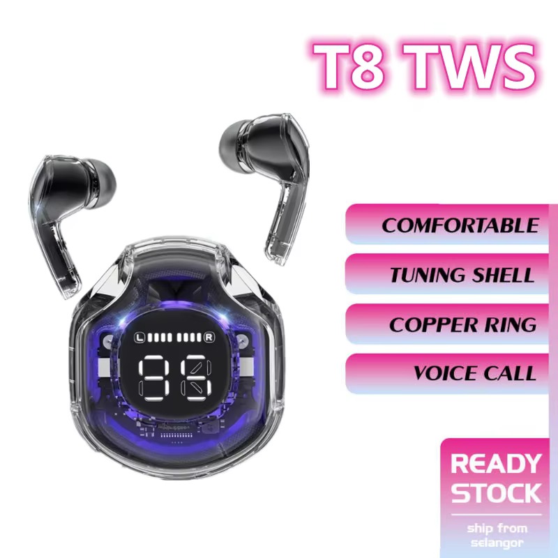 TWS Wireless Bluetooth Headphones Sports & Gaming Noise Canceling Earbuds