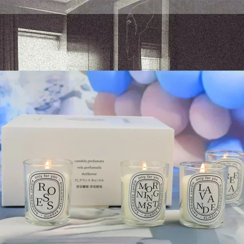 Elegant Wedding Gift, Clear Scented Candle in Crystal Glass Jar, Long Lasting Fragrance