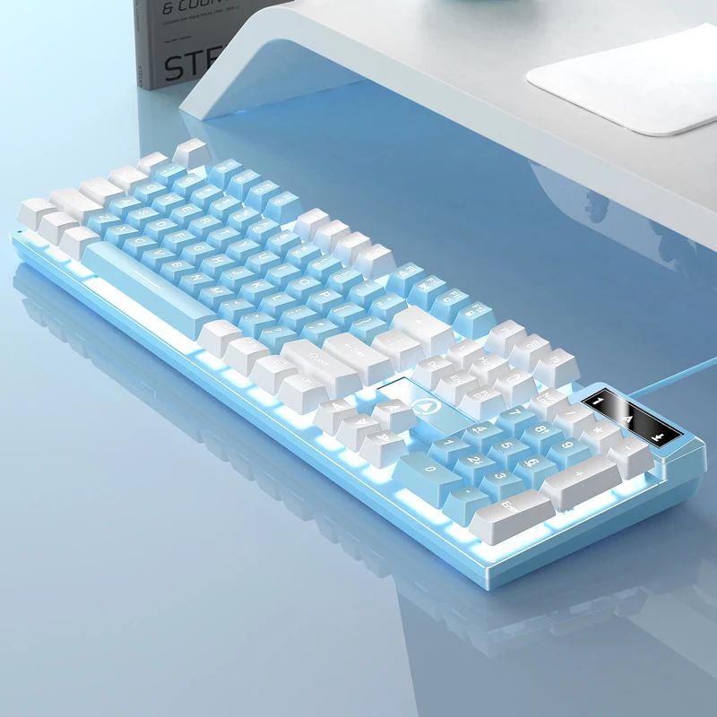 YINDIAO K500 Low Profile Wired Gaming Keyboard with Numpad
