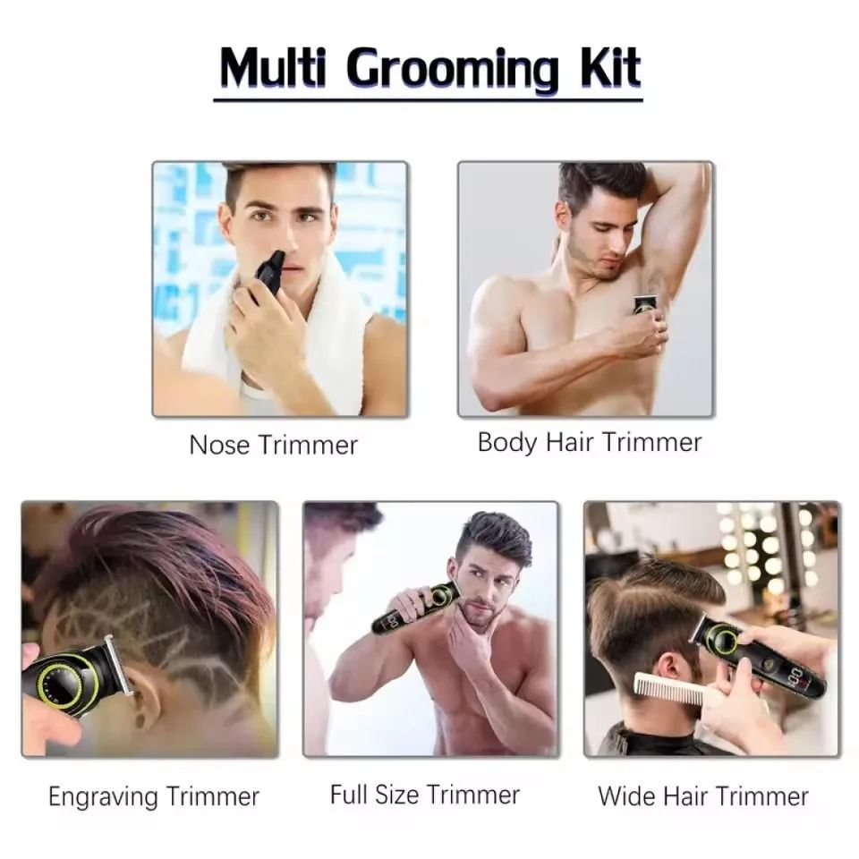 Kemei 5 in 1 Rechargeable Grooming Trimmer KM 696