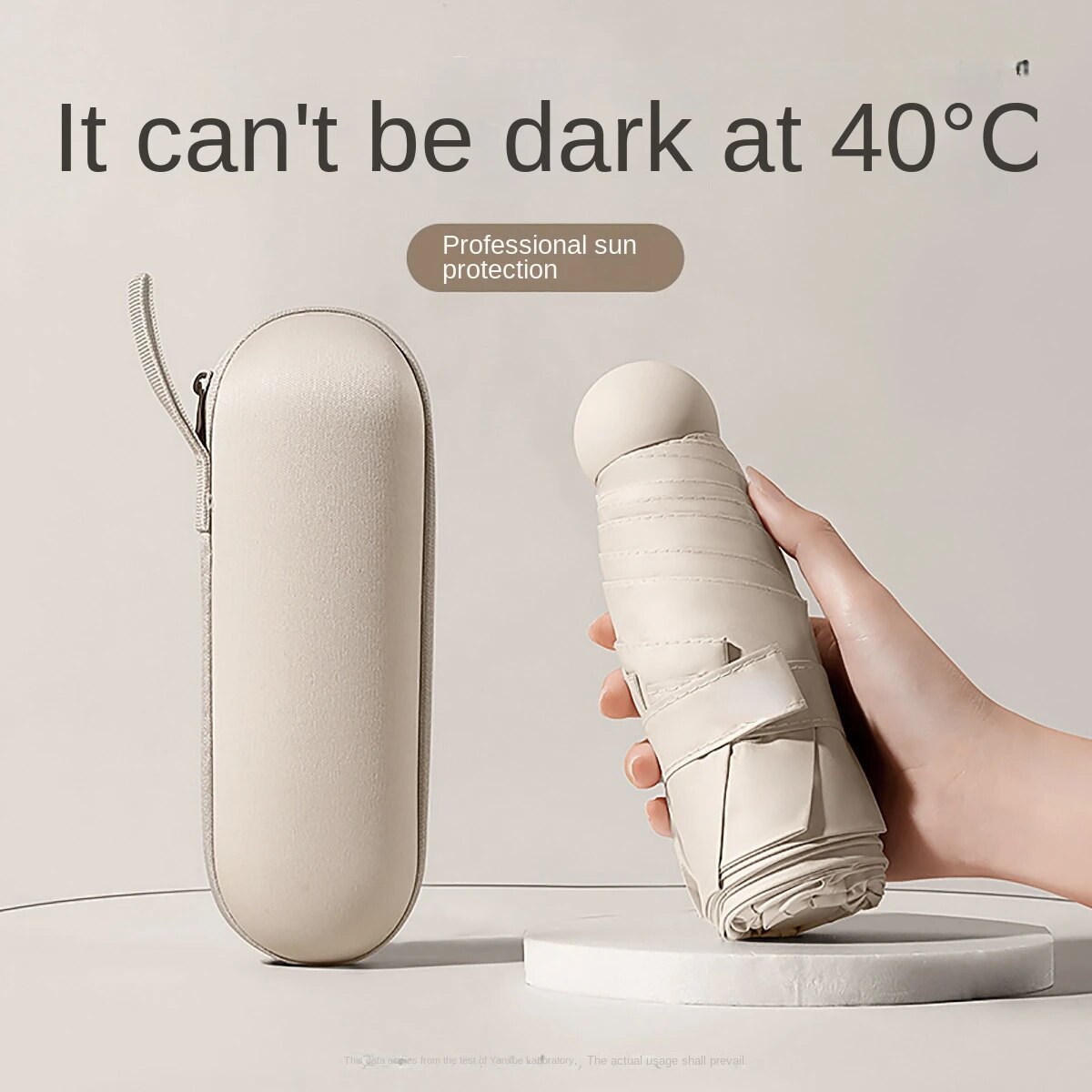 Capsule Umbrella: Compact & Portable Dual-Use Sun & Rain Protection for Women