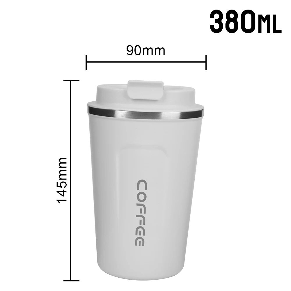 Thermo Cafe Double Wall Stainless Steel Travel Mug – Leakproof Coffee Thermos Cup