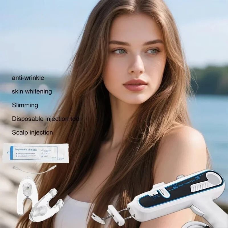 Mesotherapy Anti Wrinkle Injection Kit with DR Plastic Gun and Disposable Consumables