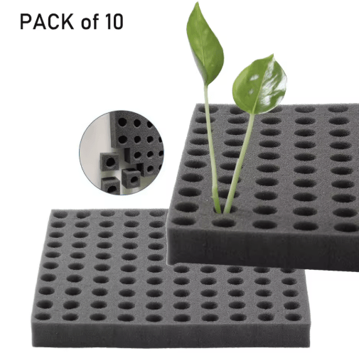Hydroponic Sponge Grow Media Soil Less Cultivation Sponges for Planting and Gardening 5 10 Sheets