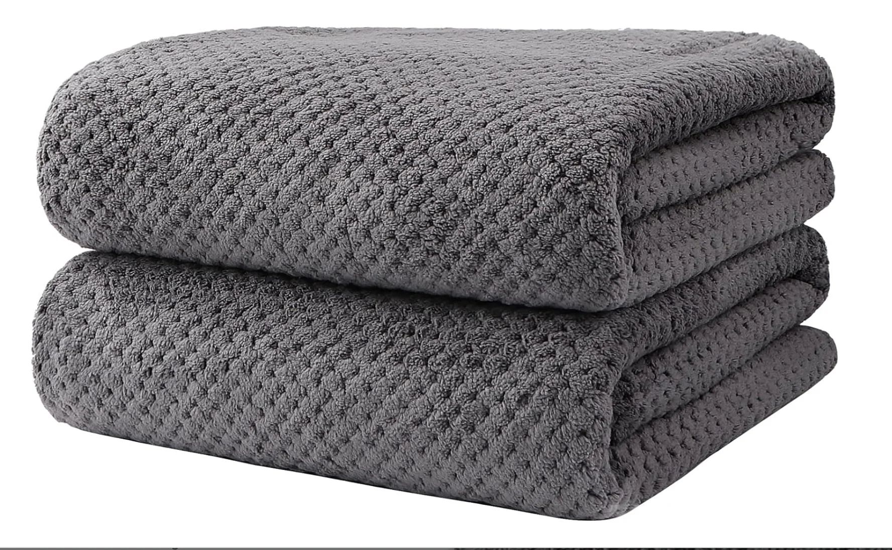 Microfiber Bath Towel Set Ultra Soft Quick Dry Absorbent Towels Pack