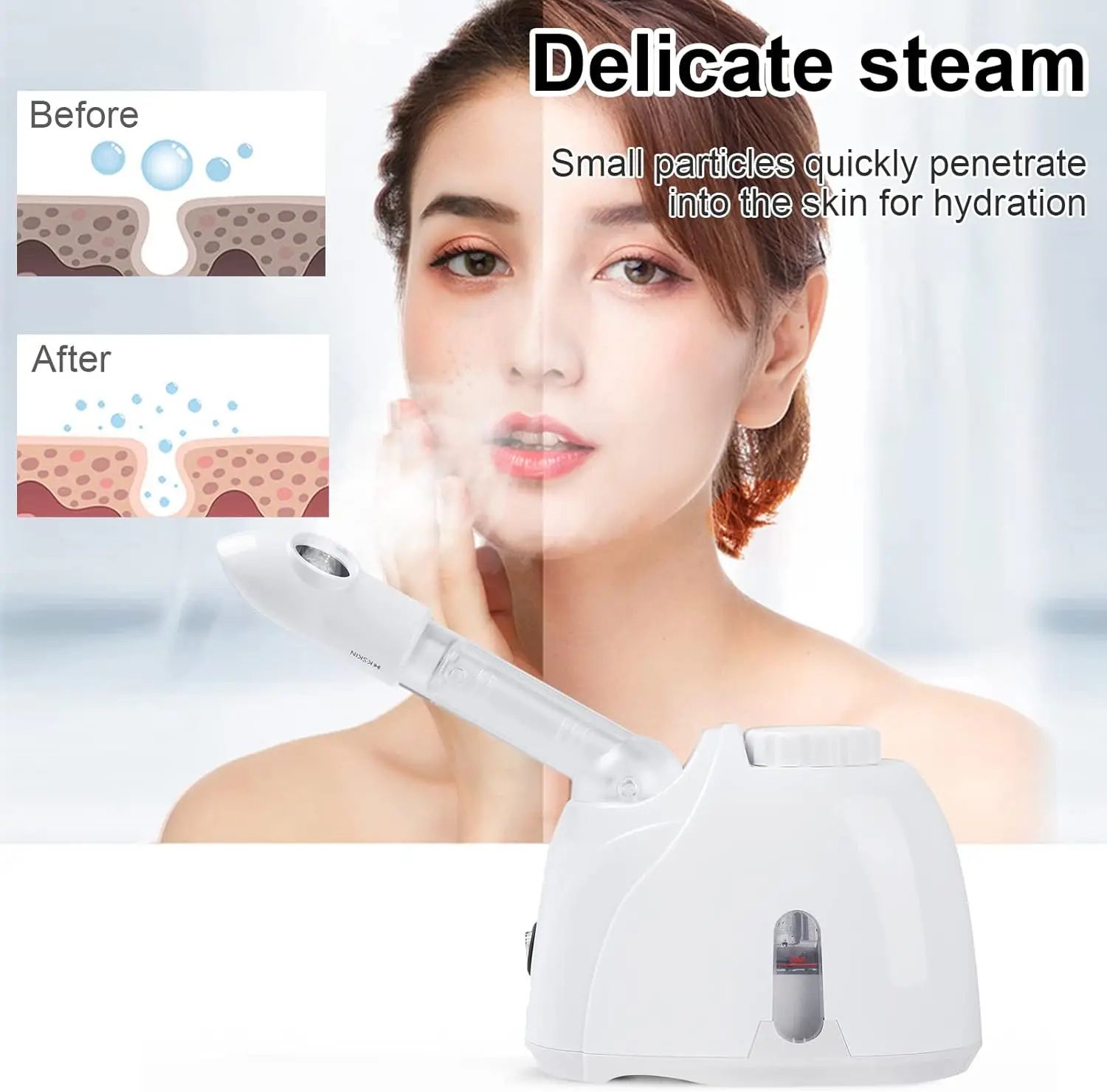 NanoGlow Facial Steamer for Deep Cleansing & Hydration