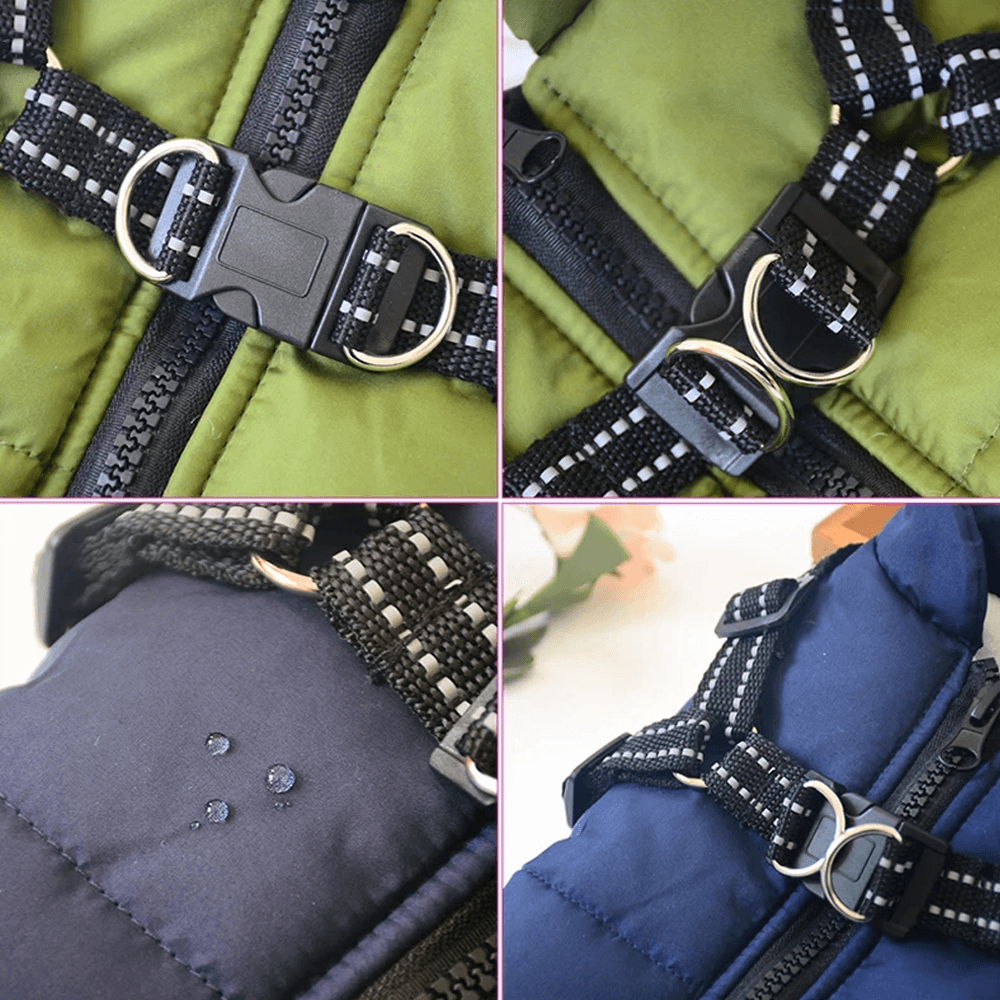Dog Coat With Zipper on Back