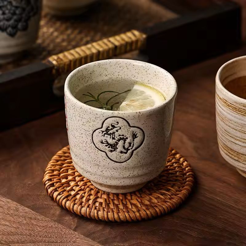 Japanese Style Hand-Painted Ceramic Tea Cup