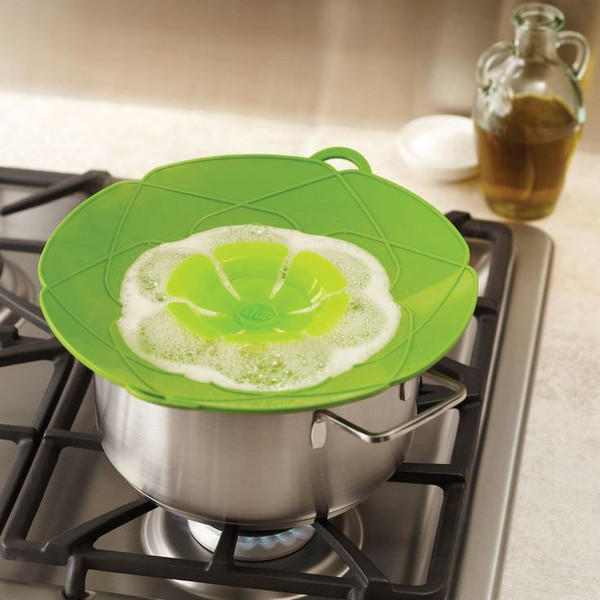 Anti-Spill Kitchen Lid Cover - Boil Over Silicon Spill Stopper, Multi-Function Kitchen Tool