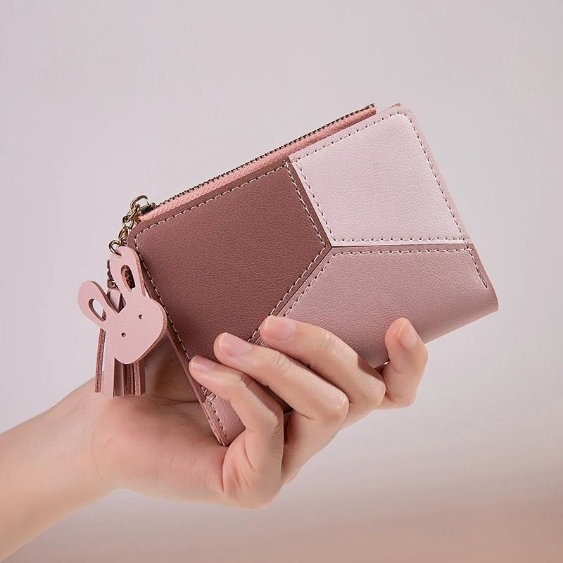 Womens PU Leather Foldable Wallet