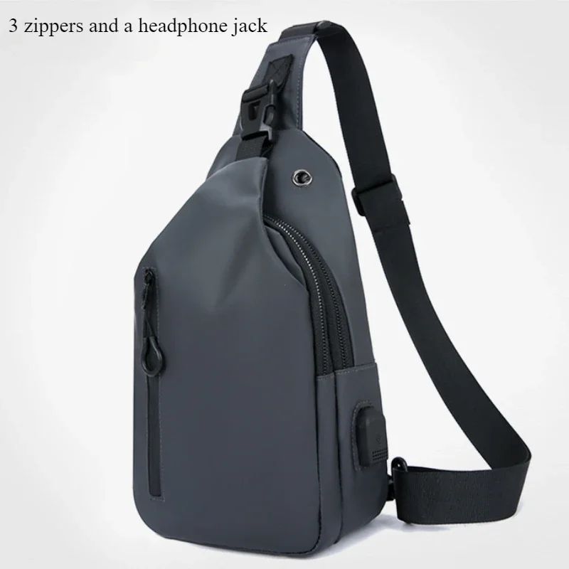 Men Nylon Crossbody Chest Bag