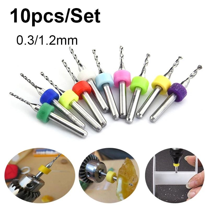 PCB Micro Drill Bit Set for Precision Rotary Tools and PCB Drilling