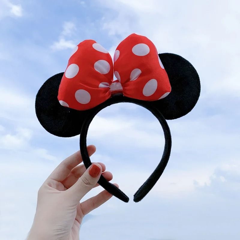 Mickey Mouse Style Sequin Ear Headband Party Hair Hoop for Girls