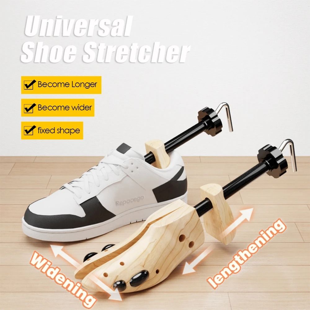 Adjustable Wooden Shoe Tree and Stretcher Expander