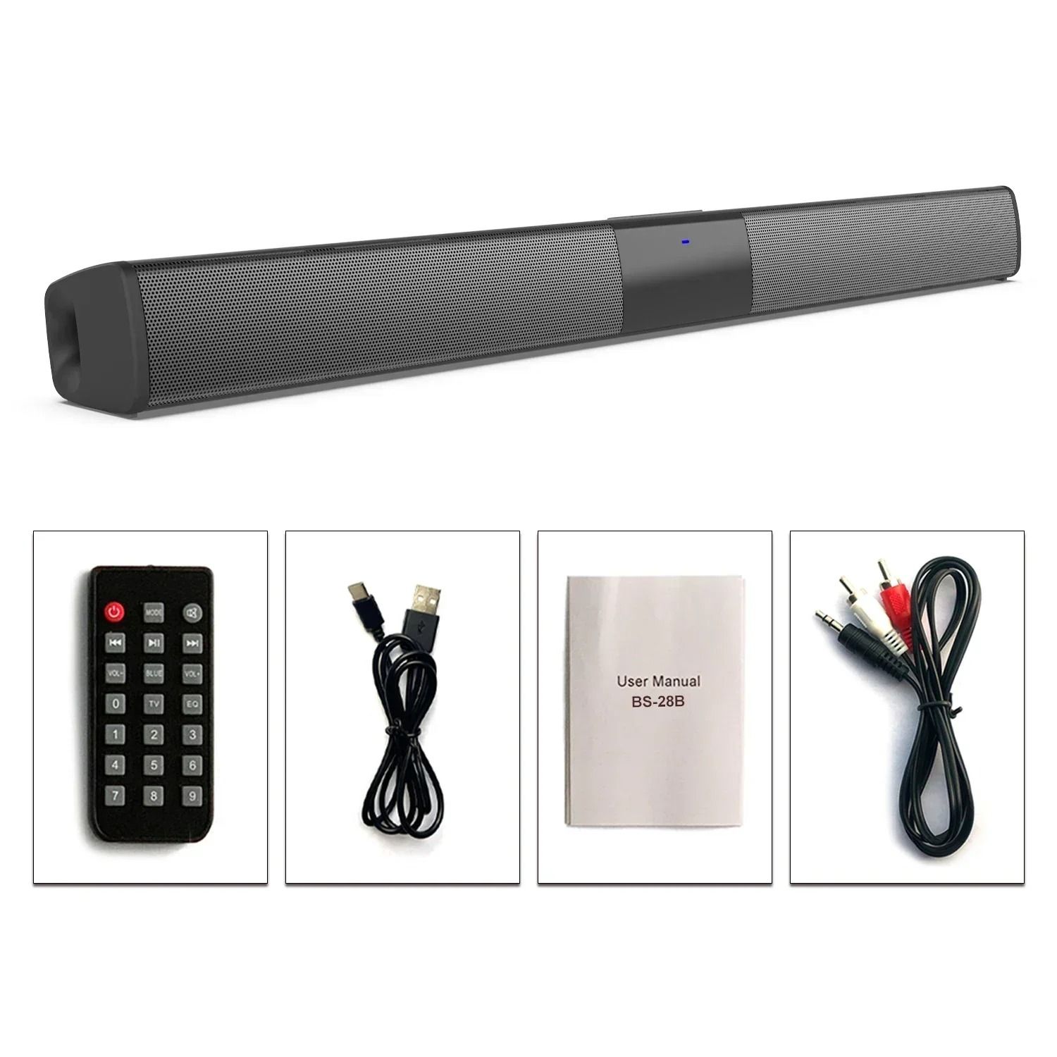 Ultra-Slim Bluetooth 5.3 Home Theater Soundbar