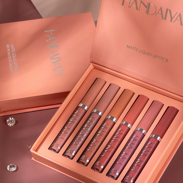 Long-Lasting Non-Stick Matte Liquid Lipstick Gift Box Edition with Lip Gloss