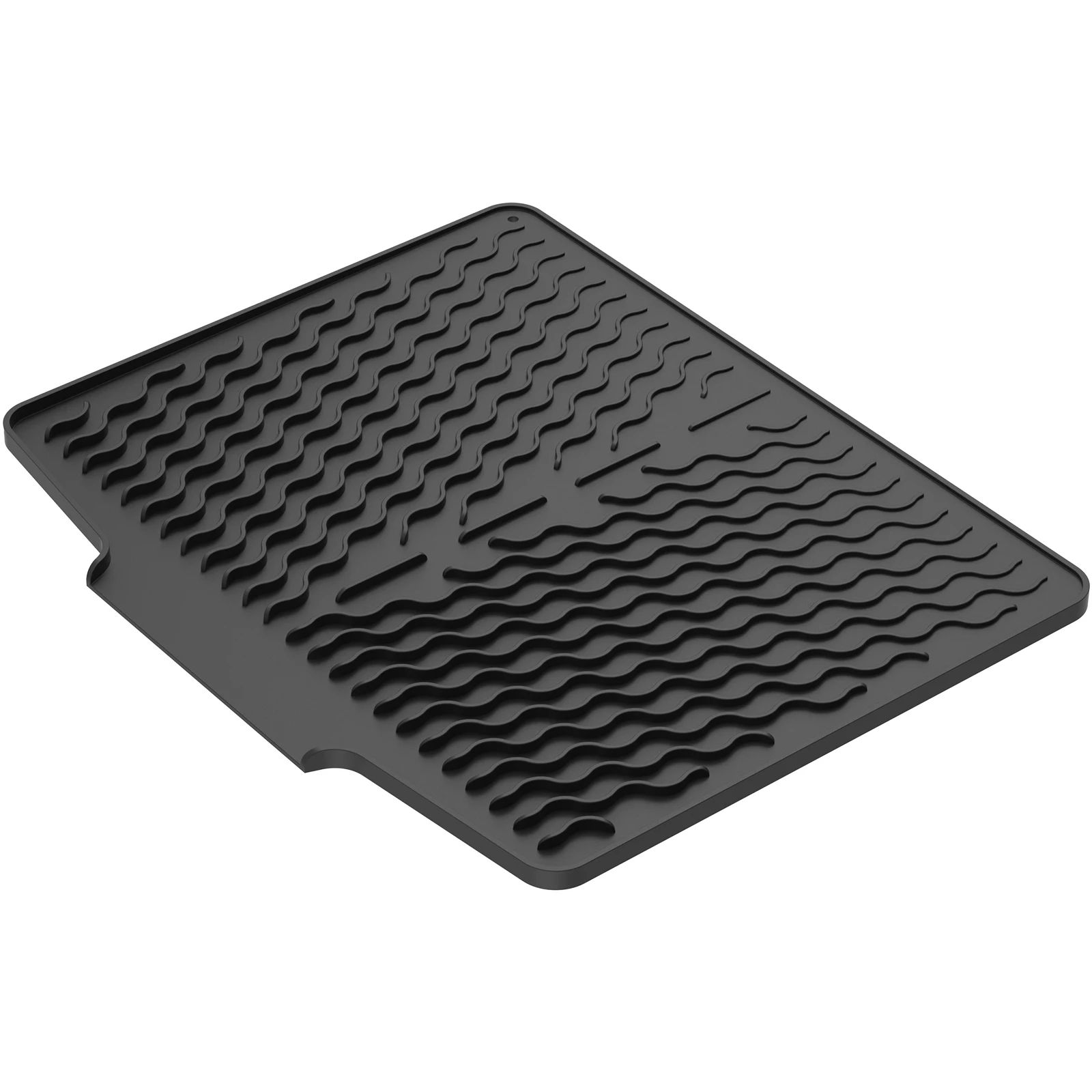 Silicone Dish Drying Mat Heat Resistant Non Slip Kitchen Counter Drying Pad