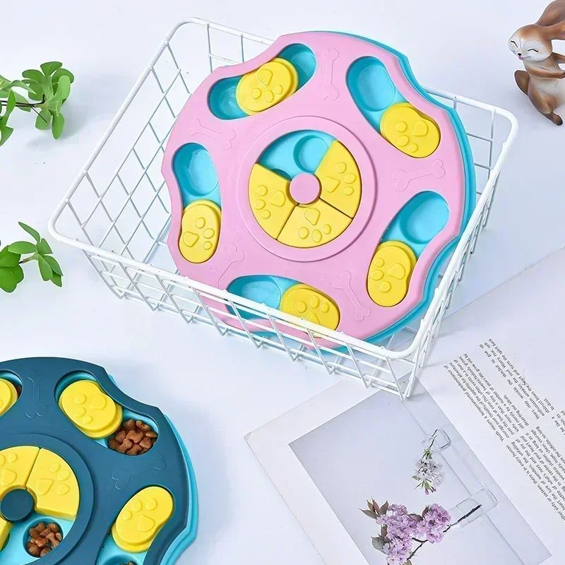 Dog and Cat IQ Training Food Dispenser - Non-Slip Enrichment Toy