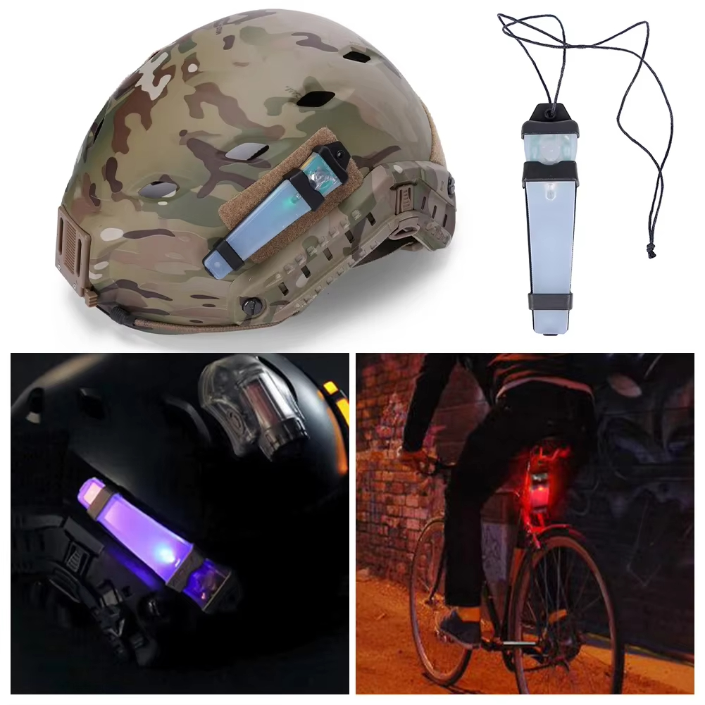Tactical FMA Helmet Safety Flashing Light Waterproof Outdoor IR Strobe Hiking Survival Lamp