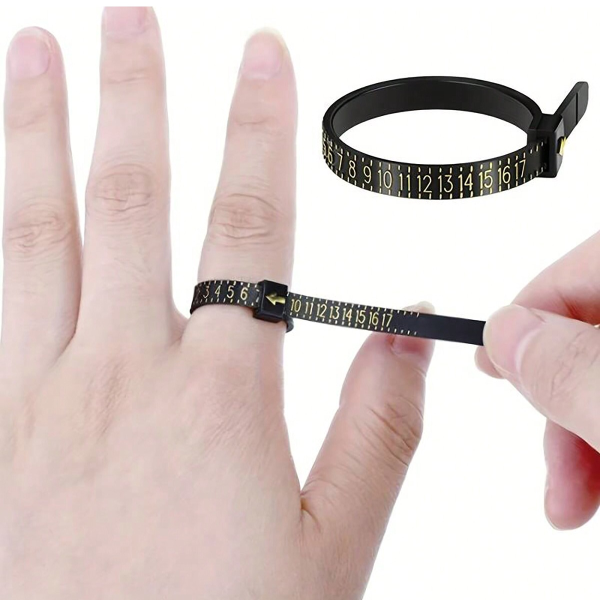Finger Size Measuring Instrument for Rings, Male and Female Ring Measurement Tool