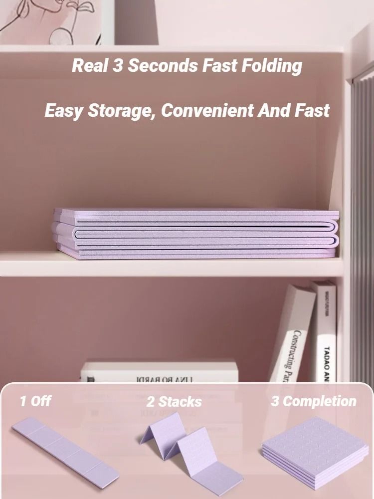 Foldable Travel Yoga Mat with Eco Friendly Non Slip Surface
