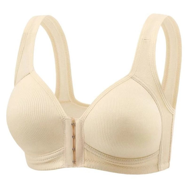 FallSweet Wire-Free Front Closure Bra Seamless Full Coverage Mom Lingerie