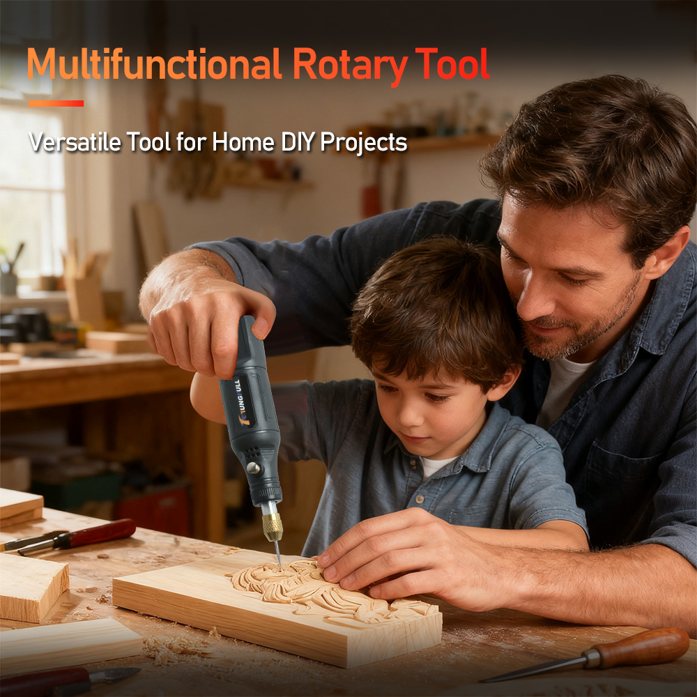 Mini USB Electric Drill Wireless Handheld Rotary Tool for Woodworking, Jewelry, and Glass Engraving