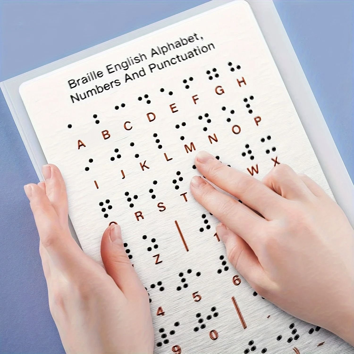 Durable Braille Letter and Number Learning Tool