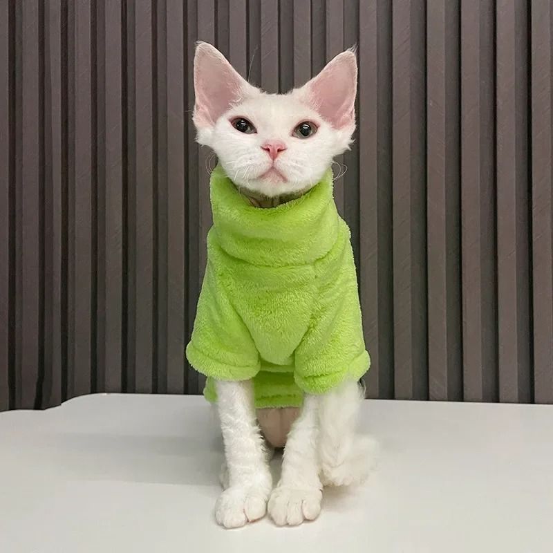 Fashionable Cat and Dog Winter Sweater Pet Hoodie Warm Knit Outfit