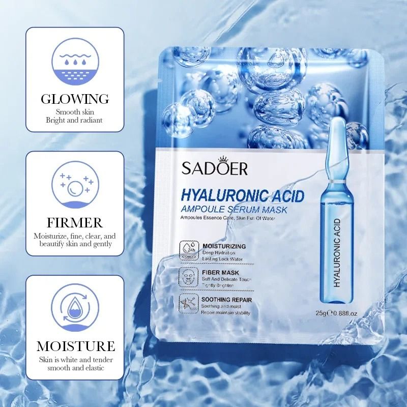 SADOER Hyaluronic Acid Firming and Hydrating Facial Mask 10pcs