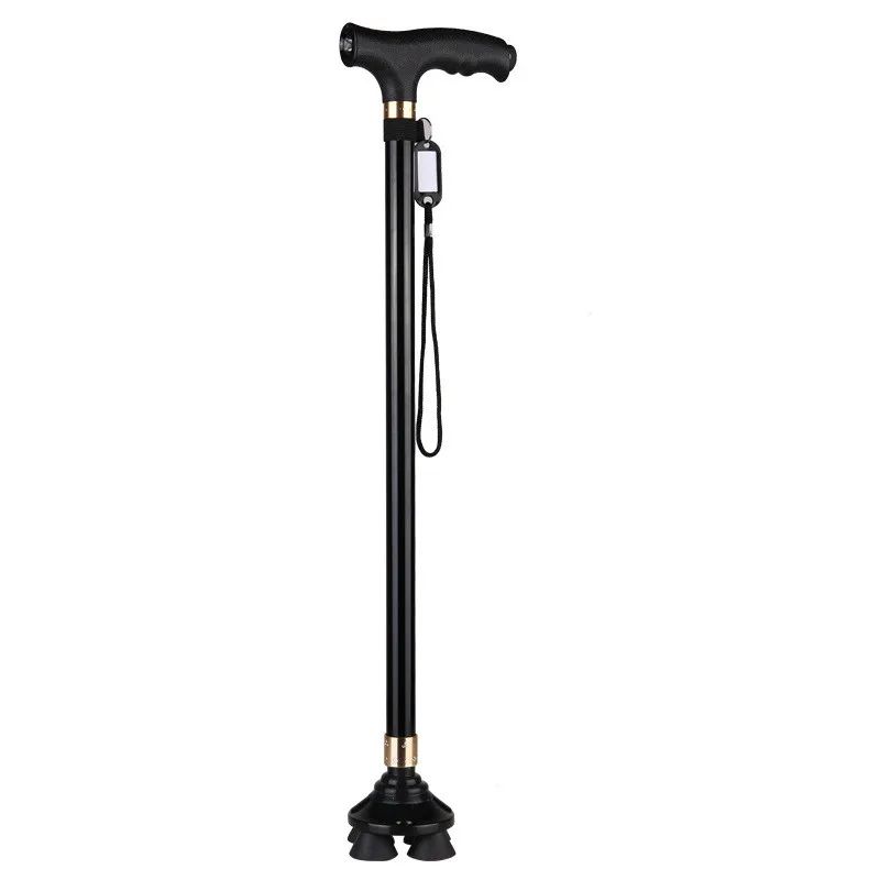Retractable Non-Slip Aluminum Walking Cane with LED Light