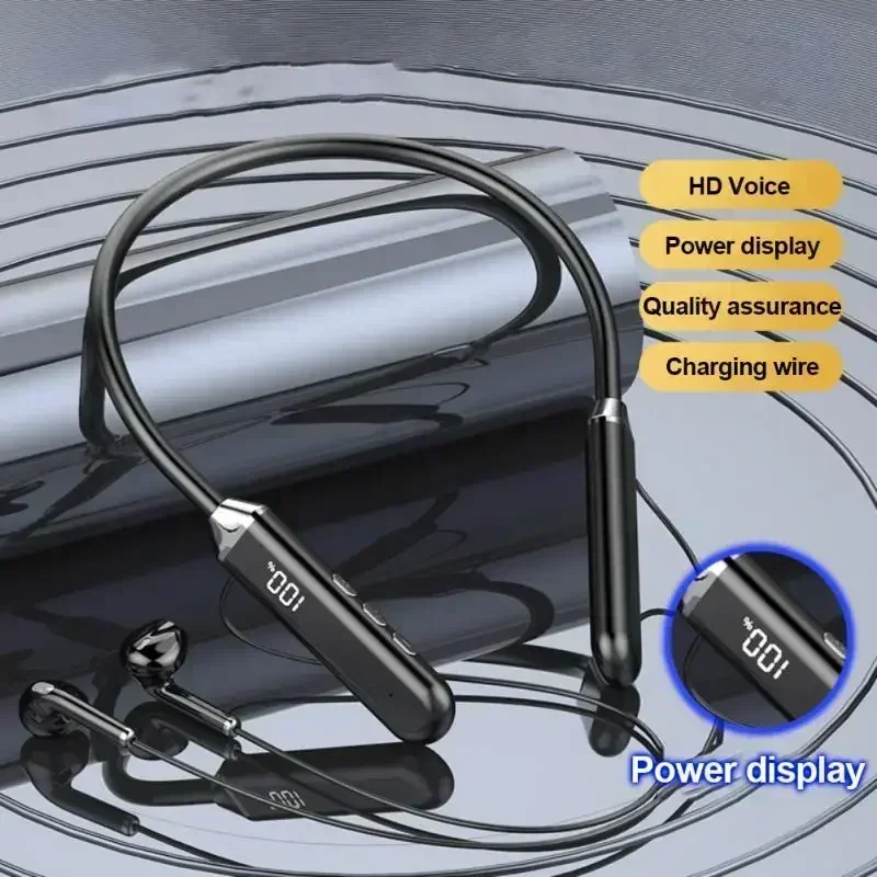 Wireless Neckband Headphones with Noise Reduction for Sports and Gaming